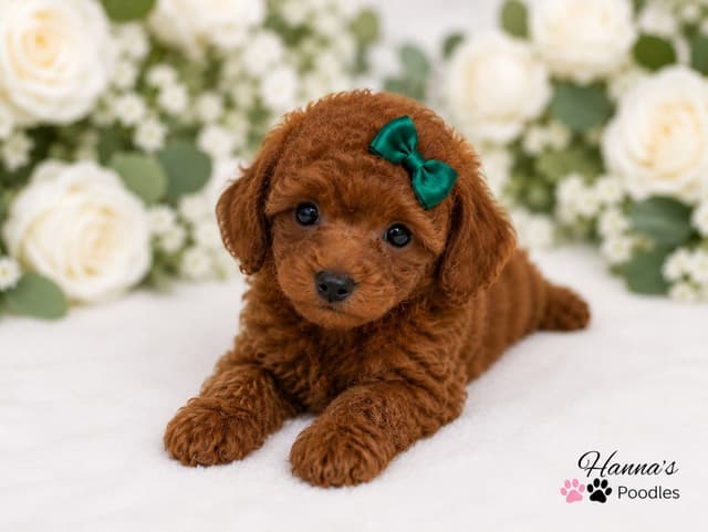 Gorgeous Red Female Tiny Toy Poodle Puppy media 7
