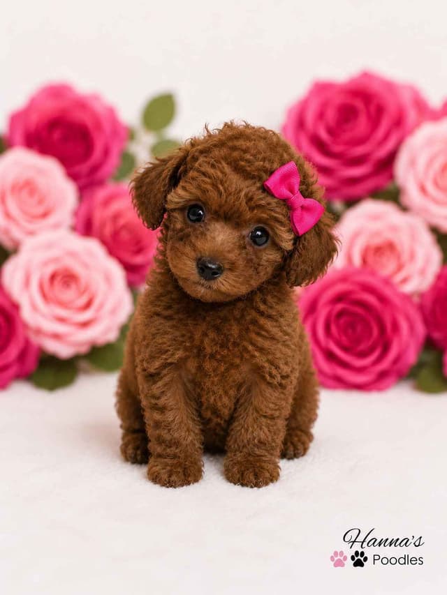 Gorgeous Red Female Tiny Toy Poodle Puppy media 2