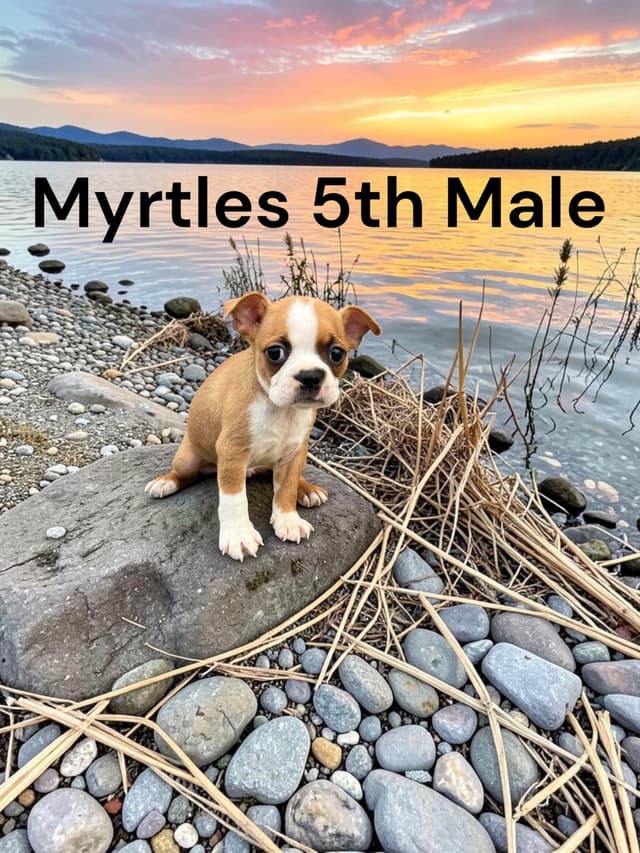 PRICE RED $800 Boston Terrier Puppies Myrtle and Thunders Litter media 4