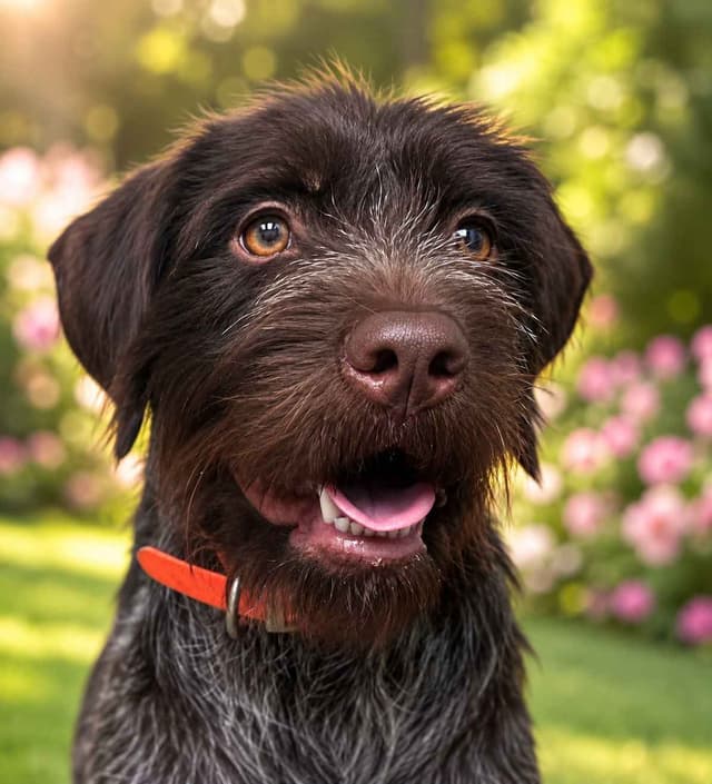 ADORABLE AKC Wirehaired Pointing Griffon Puppies Parents OFA tested media 3