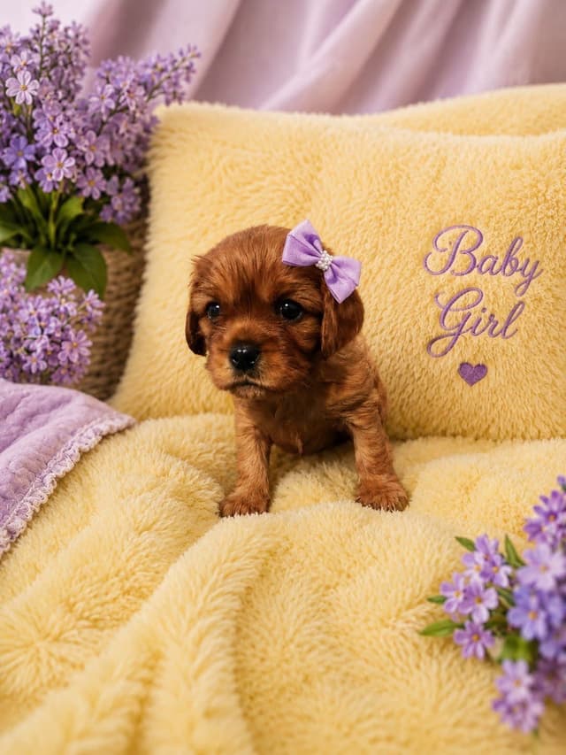 Cavalier King Charles Spaniel Puppies Fire and Gem Litter media 10