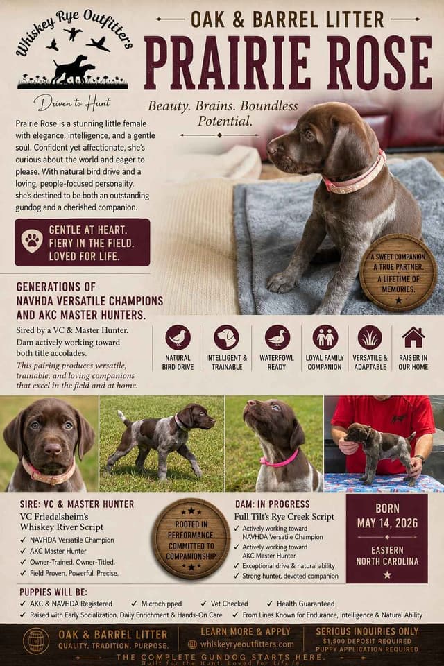 German Shorthaired Pointer Puppies 7-5-26 Only a few puppies left. media 6